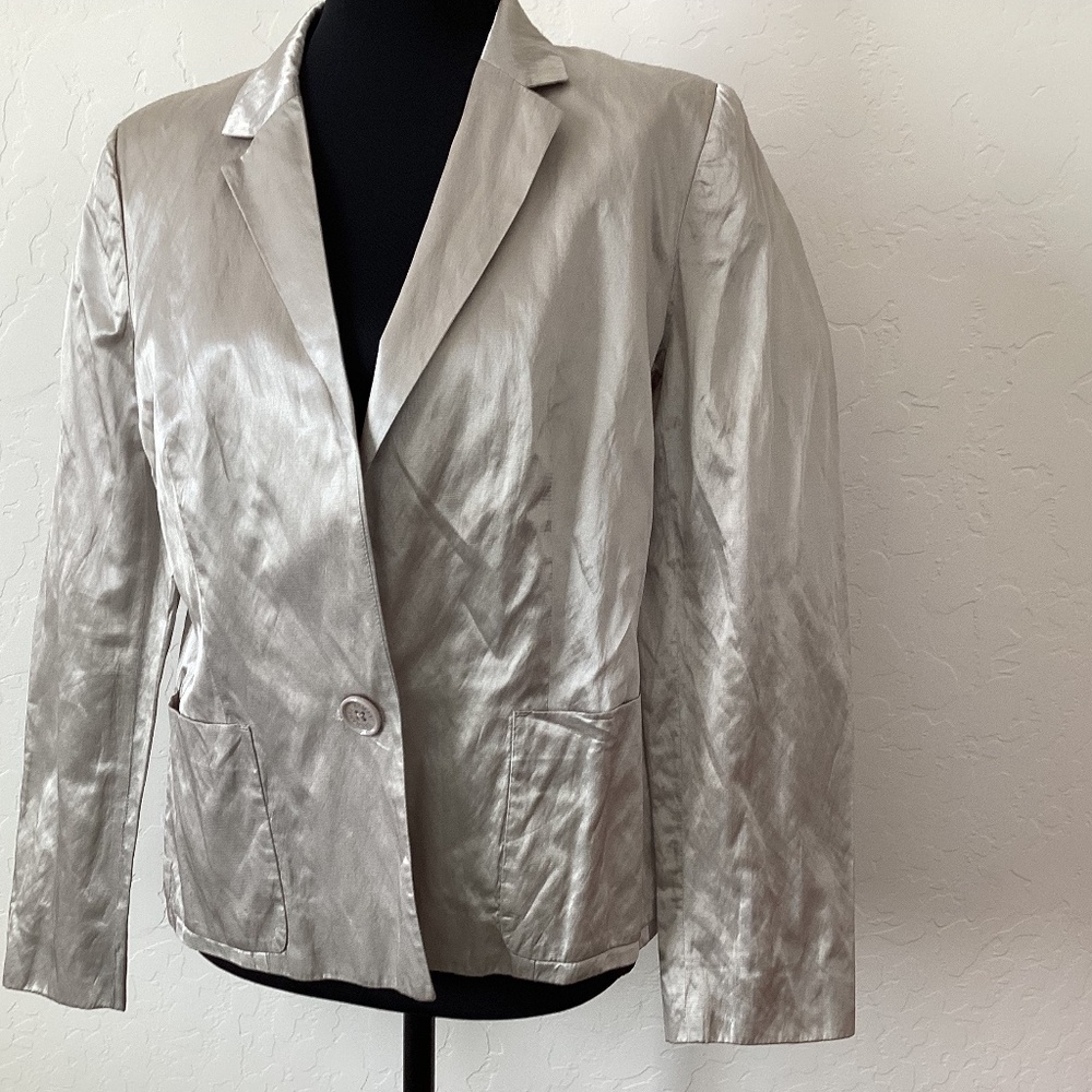Armani Exchange platinum blazer, size 10, great condition